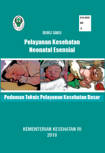 Buku Saku Pelayanan Kesehatan Neonatal Esensial