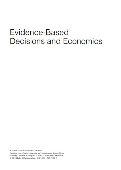 Evidence-Based Decisions and Economics