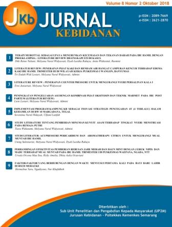 JURNAL KEBIDANAN Vol 8, No 2 (2018)