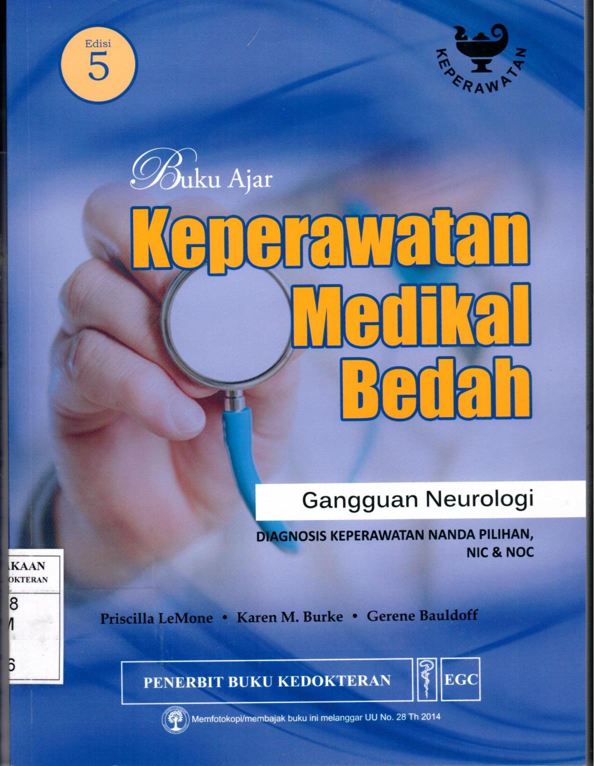 BUKU AJAR KEPERAWATAN MEDIKAL BEDAH Gangguan neurologi
