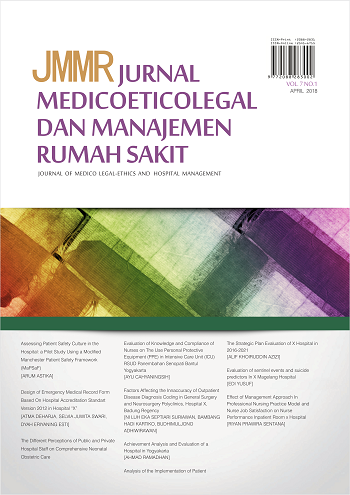JMMR (Jurnal Medicoeticolegal dan Manajemen Rumah Sakit)
