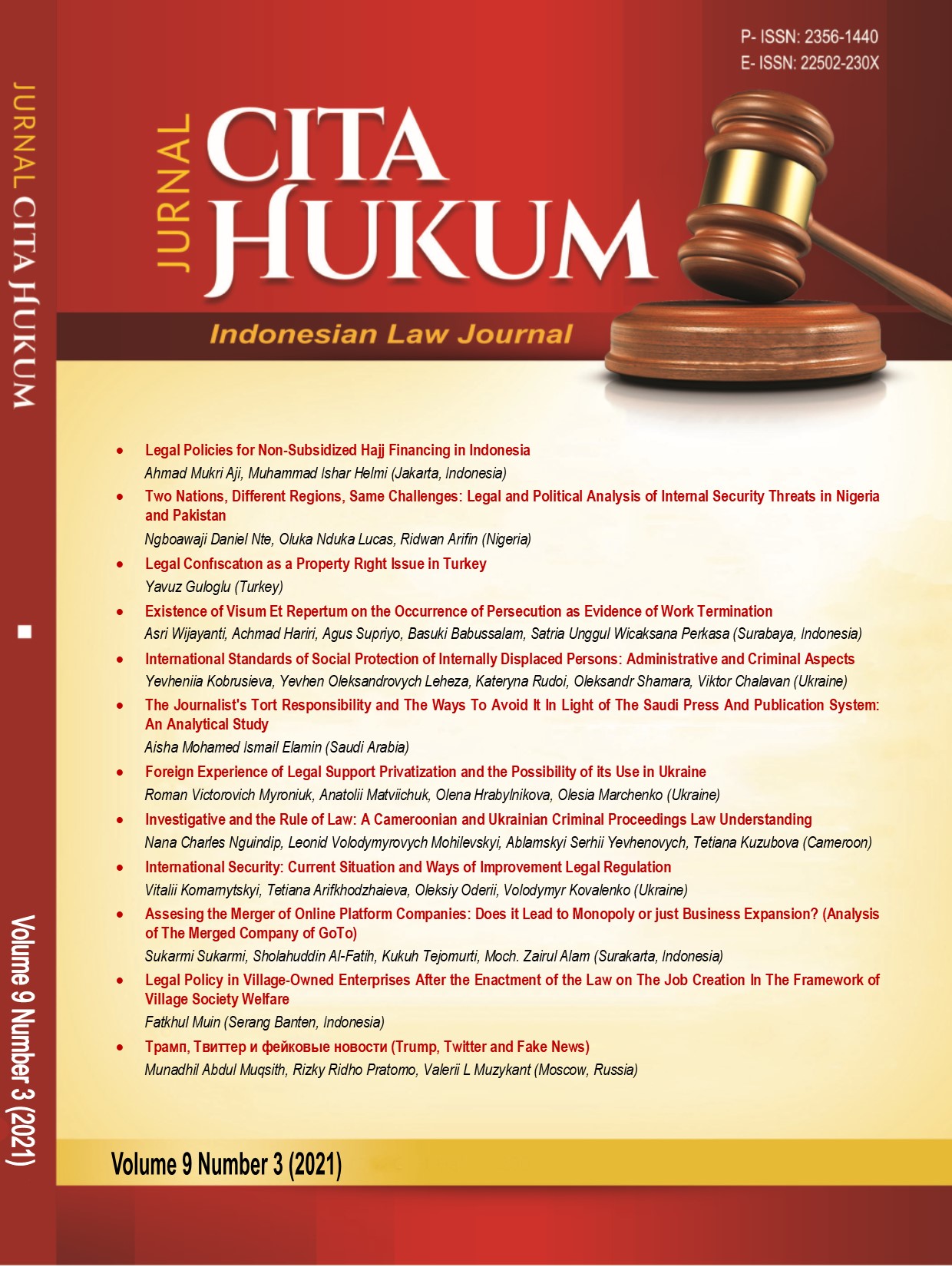Jurnal Cita Hukum