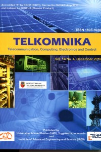 TELKOMNIKA Telecommunication, Computing, Electronics and Control VOL.14 No.2, June 2016