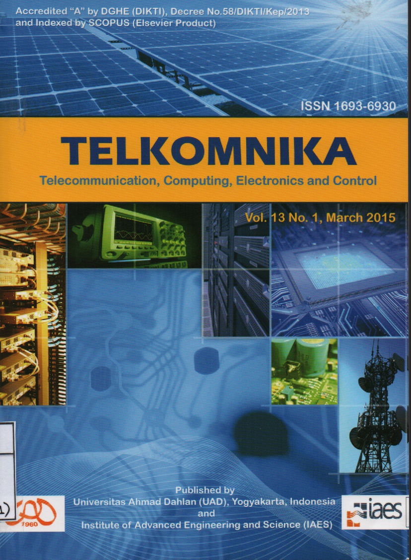 TELKOMNIKA Telecommunication, Computing, Electronics and Control VOL.13 No.1, March 2015